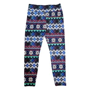 Christmas Winter Pajamas Size XL Multicolored